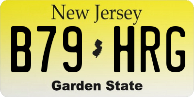 NJ license plate B79HRG
