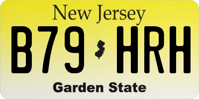 NJ license plate B79HRH