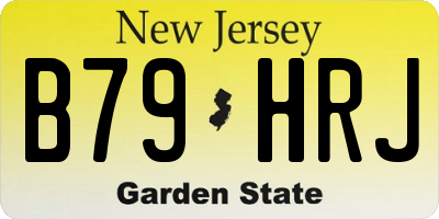 NJ license plate B79HRJ