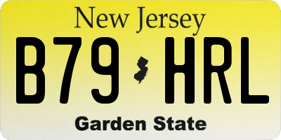 NJ license plate B79HRL