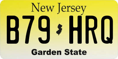 NJ license plate B79HRQ