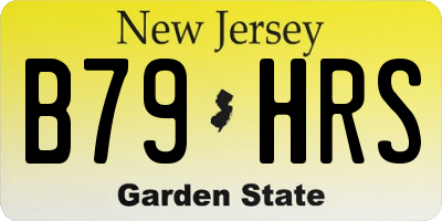 NJ license plate B79HRS