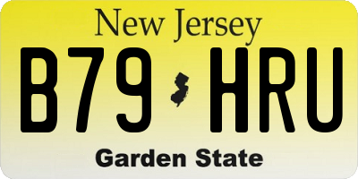 NJ license plate B79HRU