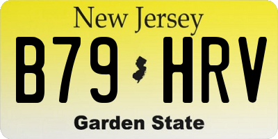 NJ license plate B79HRV