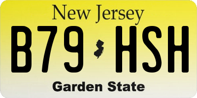 NJ license plate B79HSH