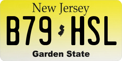 NJ license plate B79HSL