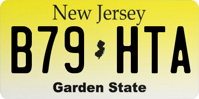 NJ license plate B79HTA