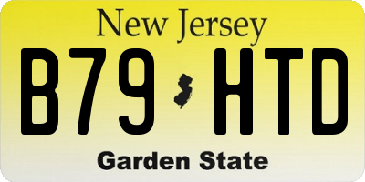 NJ license plate B79HTD