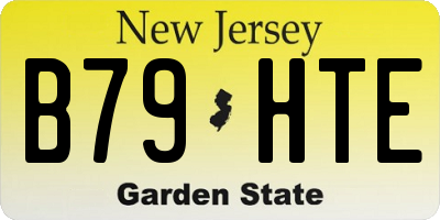 NJ license plate B79HTE