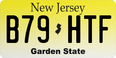 NJ license plate B79HTF