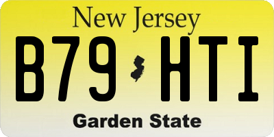 NJ license plate B79HTI