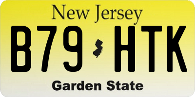 NJ license plate B79HTK