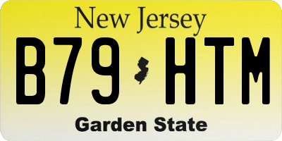 NJ license plate B79HTM