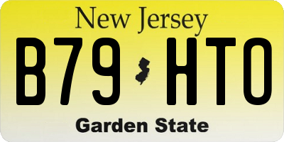 NJ license plate B79HTO