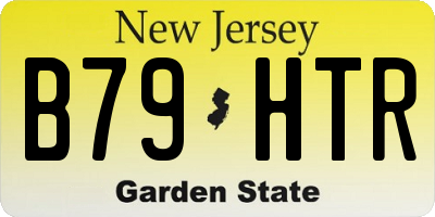 NJ license plate B79HTR
