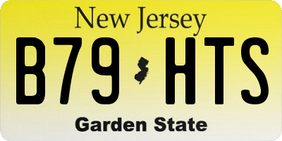 NJ license plate B79HTS