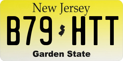 NJ license plate B79HTT