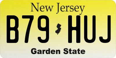 NJ license plate B79HUJ