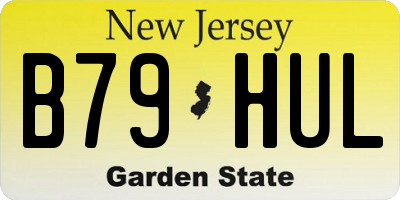 NJ license plate B79HUL