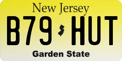 NJ license plate B79HUT