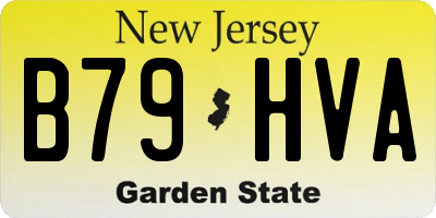 NJ license plate B79HVA