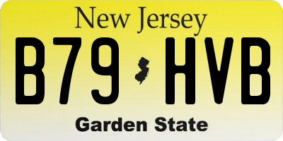 NJ license plate B79HVB