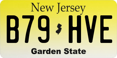 NJ license plate B79HVE