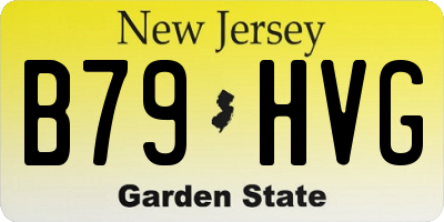 NJ license plate B79HVG