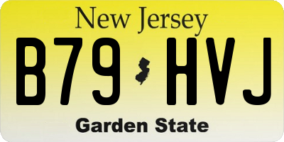 NJ license plate B79HVJ