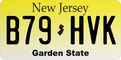 NJ license plate B79HVK