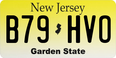 NJ license plate B79HVO