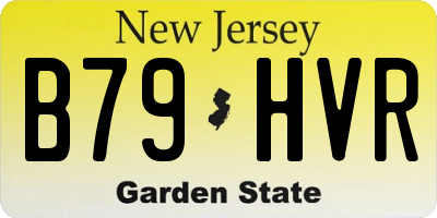 NJ license plate B79HVR
