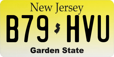 NJ license plate B79HVU