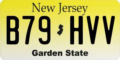 NJ license plate B79HVV