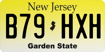 NJ license plate B79HXH