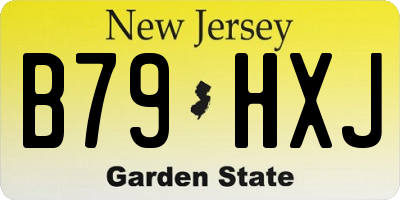 NJ license plate B79HXJ