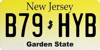 NJ license plate B79HYB