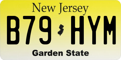NJ license plate B79HYM