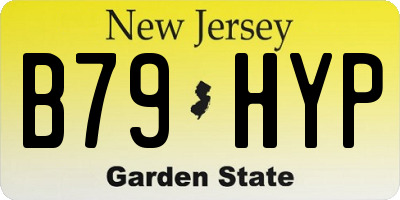 NJ license plate B79HYP
