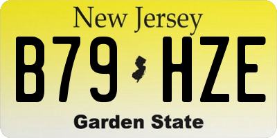 NJ license plate B79HZE