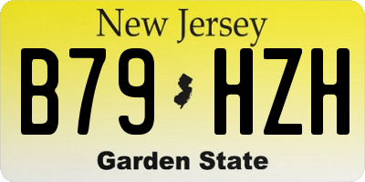 NJ license plate B79HZH