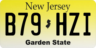 NJ license plate B79HZI