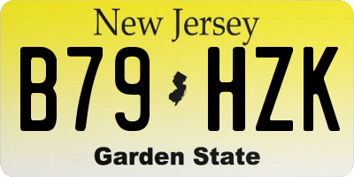 NJ license plate B79HZK