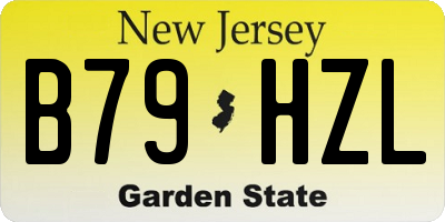 NJ license plate B79HZL