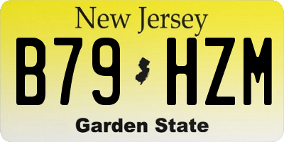 NJ license plate B79HZM