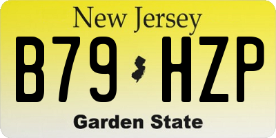 NJ license plate B79HZP