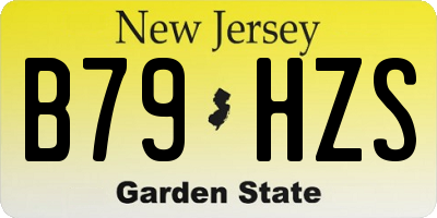 NJ license plate B79HZS