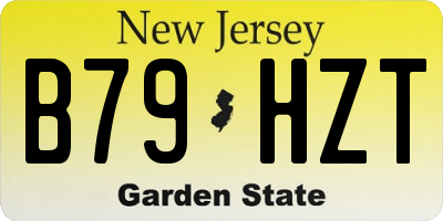 NJ license plate B79HZT