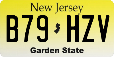 NJ license plate B79HZV