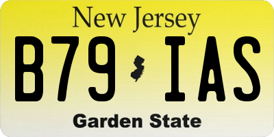 NJ license plate B79IAS